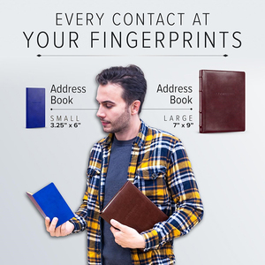 Quaderno per indirizzi con pagine indice per lettere, in grado di contenere fino a 403 pezzi di informazioni, formato tascabile. - Product Image 5