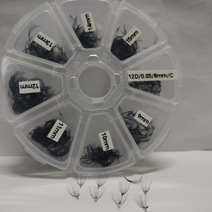Extensiones de Pestañas Nhu Y Eyelash NY12D Hechas a Mano, Volumen Completo 12D, Fácil Aplicación, Grosor de 0.05mm, Uso en Salón de Belleza, Sintéticas - Product Image 6