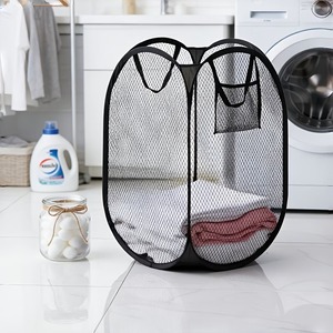 <span class=keywords><strong>Panier</strong></span> à linge pliable pop-up, grand <span class=keywords><strong>panier</strong></span> en maille avec poignée ergonomique, rangement portable pour la maison et la chambre, pour la <span class=keywords><strong>salle</strong></span> <span class=keywords><strong>de</strong></span> <span class=keywords><strong>bain</strong></span>, la chambre à coucher - Product Image 6