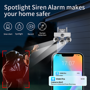 Cámara <span class=keywords><strong>de</strong></span> Seguridad Exterior Solar WiFi <span class=keywords><strong>V380</strong></span> <span class=keywords><strong>Pro</strong></span> 6MP PTZ con Visión Nocturna a Todo Color, Audio Bidireccional y Detección <span class=keywords><strong>de</strong></span> <span class=keywords><strong>Movimiento</strong></span> - Product Image 6