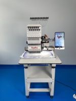 Machine à broder les casquettes professionnelle informatisée à tête unique PR1055X pour petites surfaces de travail