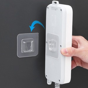 Double-Sided Wall <b>Hooks</b> High Duty Double-Sided Self Adhesive Towel Storage <b>Sucker</b> <b>Hooks</b> Waterproof <b>Hooks</b> for Bathroom Kitchen - Product Image 1