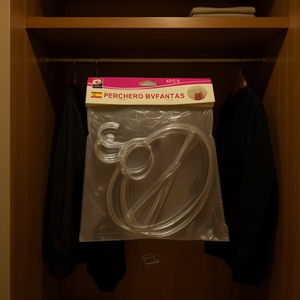 Perchero Bufantas Scarf Rack 5Pcs Transparent Hanging Organizer For Closets - Product Image 2