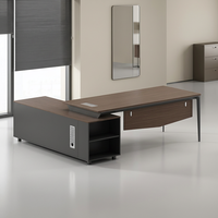 Poste de travail de direction moderne en bois de luxe pour bureau de PDG