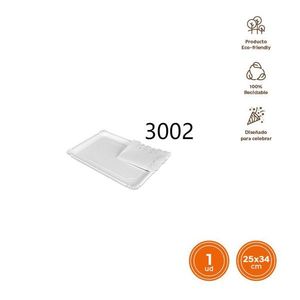 Disposable Paper Tray 25x34 Cm Eco Friendly Recyclable For Parties - Product Image 3