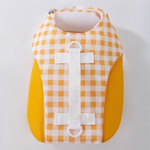 Pet Life <b>Jacket</b> Yellow Plaid <b>Waterproof</b> Quick Dry Adjustable With Leash For Small Medium <b>Dogs</b> Swimming Safety - Product Image 4