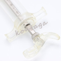 Seringue d'injection vétérinaire KTG11061 10ml 20ml 30ml 50ml, seringue en plastique réglable avec écrou doseur, seringue pistolet TPX