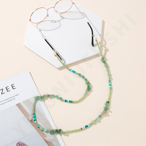 Sangle de lunettes en pierre naturelle mignonne anti-perte chaîne Solf poterie porte-lunettes de soleil sangles pour femmes fille lunettes de soleil autour du cou - Product Image 4