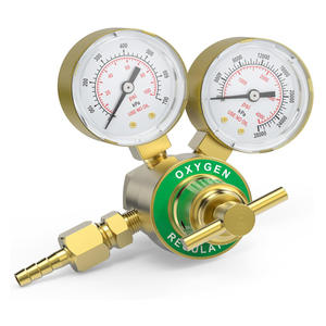 Régulateur d'oxygène en laiton compatible avec les kits de chalumeaux Victor pour soudeuse à gaz - pour GPL, propane, argon, acétylène - Product Image 1