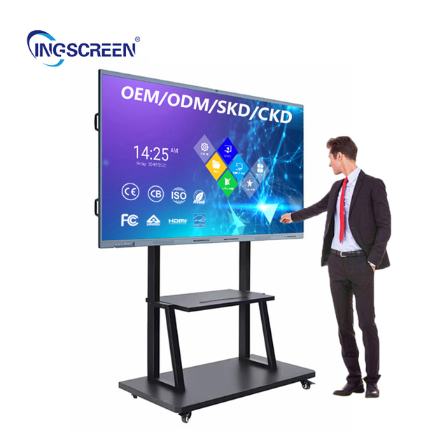 Lowest Price Interactive Flat Panel Smart Board 65 75 86 100 Inch All in One Digital Whiteboard School Use AI Interactive Panel