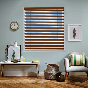 Stores vénitiens en bois électriques avec télécommande pour chambre et bureau - Product Image 4
