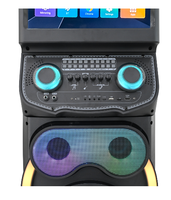 Máquina de Karaoke con Pantalla Táctil 5.0, Micrófono Inalámbrico RGB, Compatible con Computadora y Teléfono Móvil, Batería de 10000mAh