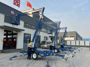 Plataforma Elevadora de Brazo Articulado Montada en Remolque, de 10m-24m, Hidráulica, Multi-Combustible <span class=keywords><strong>LEMAX</strong></span> LM14, para Limpieza de Ventanas en Exteriores - Product Image 4