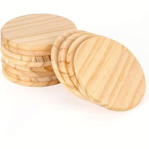 Posavasos de Bambú Modernos y Ecológicos con Diseño Divertido, Juego de 6, Protección para Mesa y Decoración de Cocina, Ideal para Regalo - Product Image 1