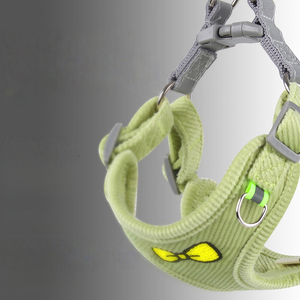 XS à la mode Sport ennemi frères harnais pour animaux de compagnie néoprène coton Polyester chien marche laisse solide motif rembourré bouton fermeture - Product Image 3