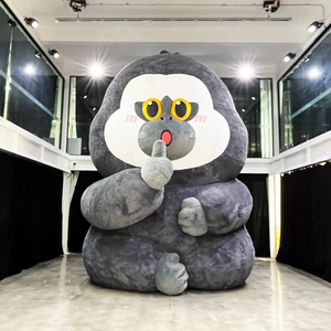 Mascotte gonflable personnalisée singe publicitaire, mascotte orang-outan gonflable, décoration gonflable babouin pour extérieur - Product Image 4