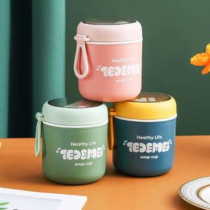 Lonchera Portátil para Estudiantes, Sellada, de Acero Inoxidable 304, Taza para Sopa Apta para Microondas, de Alta Calidad, Fácil de Limpiar, 300ml-1500ml, Rosa, Personalizable - Product Image 4