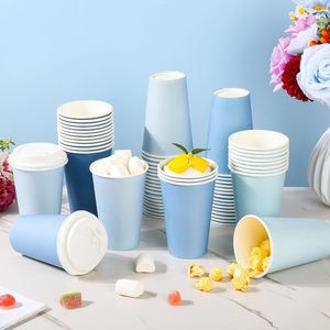 Vasos de Papel al por Mayor Aptos para Microondas, Desechables para Bebidas Calientes, Café, Té, Jugo, Vasos de Papel para Café - Product Image 5