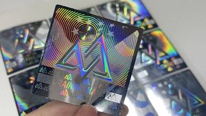 주문 3d 홀로그램 스티커, Qr 부호 및 일련 번호를 가진 안전 자필 상표 - Product Image 3