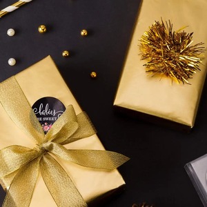 Eco-Friendly Recyclable Metallized Gold Art <b>Paper</b> Gift <b>Wrap</b> <b>Roll</b> Double-Sided Coated Digital Printing Compatible Craft Packaging - Product Image 3