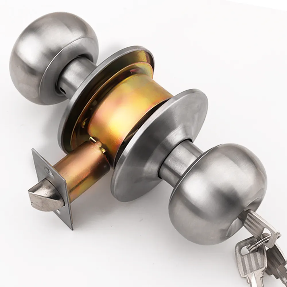 ROEASY 5791 SS-ET cheap Stainless steel cylindrical door knob lock bedroom bathroom ball knob round door lock