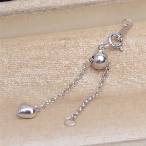 โซ่เงินแท้ S925 แบบยาว พร้อมไข่มุกหนา สำหรับทำสร้อยคอ DIY พร้อมสายคล้องข้อมือแบบหัวเข็มขัด สำหรับอุปกรณ์ทำเครื่องประดับแบบโซ่เด็ก - Product Image 2