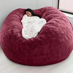 Sillón Puff Redondo de Espuma Viscoelástica para Sala de Estar, Sofá, Decoración de Interiores, Sofá Cama de Tela - Product Image 6
