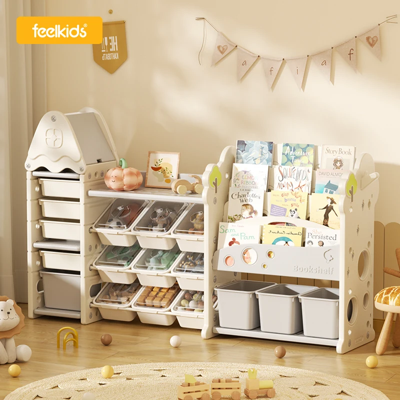 Feelkid Bébé Meubles En Plastique Mobile Poitrine Coin Placard Rack Tiroir Jouets Organisateur De Stockage Étagère Enfants Enfants Armoires