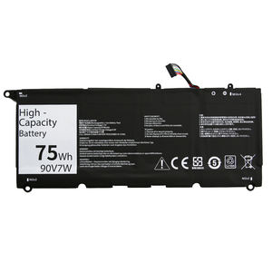 Batterie de remplacement rechargeable 75Wh 90V7W pour Dell XPS13-9343 9350 9360 JD25G PW23Y 5K9CP 0DRRP P54G DIN02 0N7T6 - Product Image 1