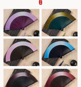 Éventail élégant en bambou à changement de couleur dynamique - Product Image 6