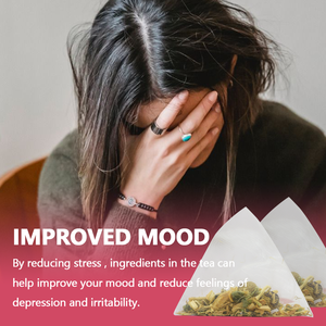 Thé aux herbes aromatisé NutriCha Premium pour l'équilibre hormonal, soutient l'équilibre hormonal, bien-être PCOS, thé en infusion de feuilles pour femmes - Product Image 2