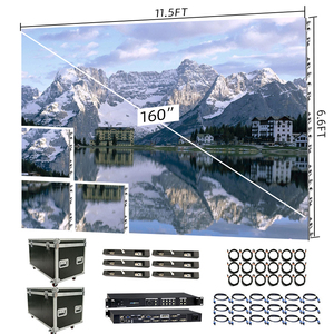 Độ phân giải cao p1.86 p1.5 8ft Nova vải cuộn lên Hologram DIY LED màn hình hiển thị hoàn hảo cho hộp đêm LED Video tường - Product Image 1