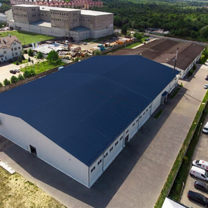 Atelier préfabriqué <span class=keywords><strong>en</strong></span> acier à ossature portique économique avec plan d'installation détaillé – Kits de charpentes <span class=keywords><strong>en</strong></span> acier de qualité supérieure - Product Image 3