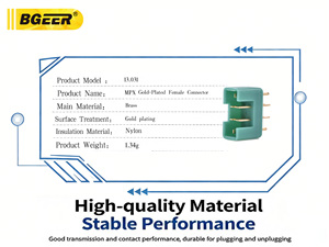 Đầu nối nguồn pin kiểu MPX - đầu nối hình lục giác màu xanh lá cây, đầu nối mạ vàng đồng cho mô hình RC - Product Image 4