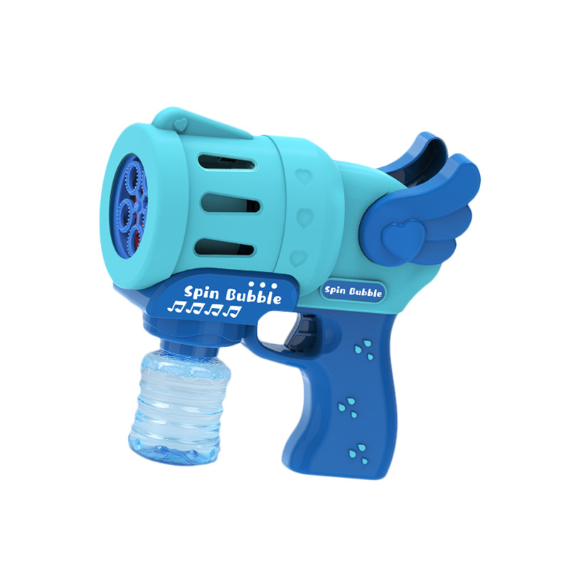 2021 Wholesale Cheap Summer Outdoor Bubble Gun Toy Electric Automatic Bubble Blowing Machine For Kids