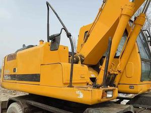 Excavatrice sur pneus Hyundai 210W d'occasion de haute qualité, 21 tonnes, avec attache rapide, brise-roche et tarière, certifiée CE, Daewoo - Product Image 5