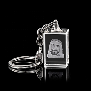 Usine directe en gros personnalisé K9 LED Sublimation 3D Laser gravé Poke <span class=keywords><strong>cristal</strong></span> <span class=keywords><strong>porte</strong></span>-clés avec boîte-cadeau - Product Image 2