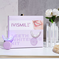 IVISMILE Produit de beauté à la mode blanchissant les dents lumière LED Gel blanchissant à la lumière bleue froide Kit pour la maison