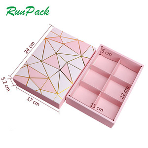 Prezzo all'ingrosso personalizzato trasparente biscotto macaron scatola torta dessert pagnotta carta da forno confezione regalo con inserto divisore di carta - Product Image 6