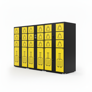 Casier à bagages électronique intelligent en métal pour gares ferroviaires et hubs de métro avec compartiments personnalisés et impression de logo - Product Image 2