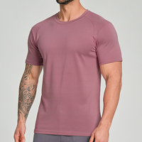 Chemises décontractées slim fit pour hommes, chemises de sport à séchage rapide à manches courtes, t-shirt de sport en mesh pour hommes
