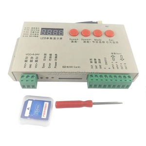 Pengontrol LED nirkabel K1000S RF + pengendali jarak jauh RF, perubahan warna penuh dengan efek mengejar & mengalir, Input DC lebar 5-24v - Product Image 3