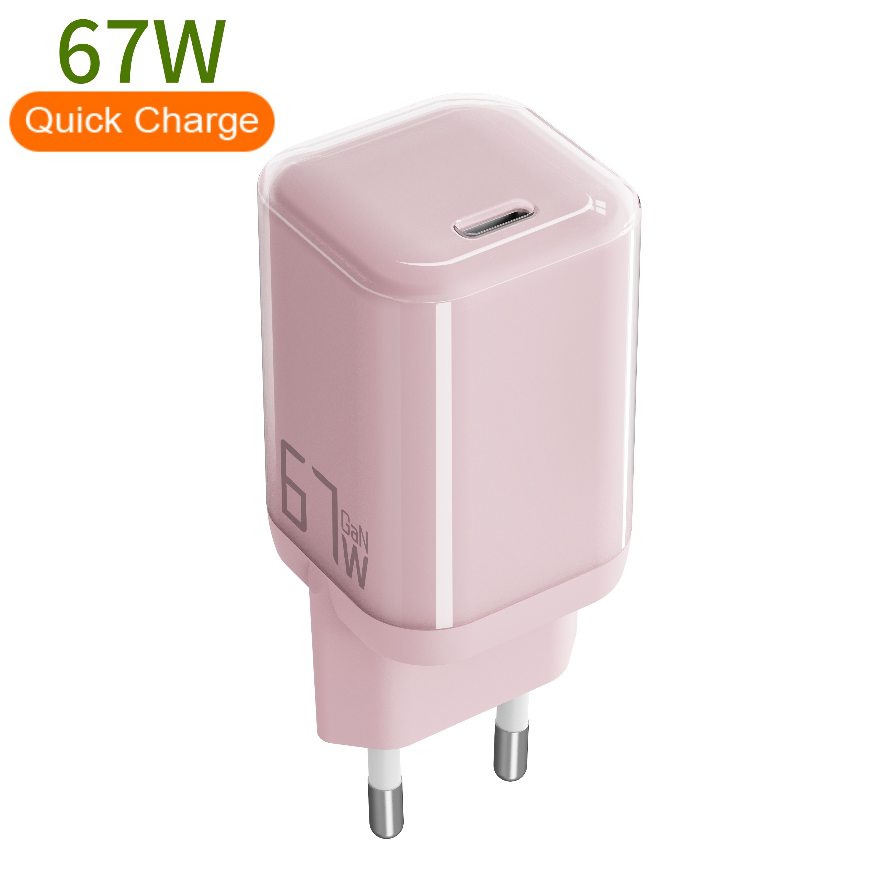 Chargeur rose 67 W