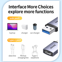 Adaptor OTG Jasoz USB Type-C Female ke USB3.0 Female Converter 18W 480Mbps Pengisian Cepat untuk Ponsel Laptop