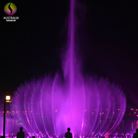 Fontaine musicale numérique extérieure chinoise avec lumières LED RVB colorées pour parcs et piscines
