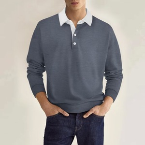 2025 <span class=keywords><strong>manica</strong></span> <span class=keywords><strong>lunga</strong></span> da uomo alla moda per <span class=keywords><strong>Polo</strong></span> Casual autunno - Product Image 1
