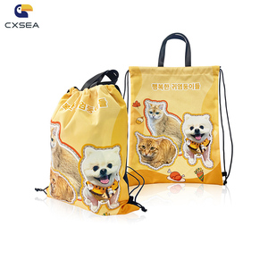 Best Selling Custom Logo Waterproof Sport Gym Bag Nylon Polyester Zipper Drawstring Back Pack Printed Promotional