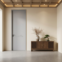 Porte intérieure moderne minimaliste en bois composite avec revêtement CPL, idéale pour résidences et hôtels – Offre spéciale Alibaba