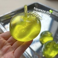 Nouveau jouet anti-stress créatif transfrontalier en forme de pomme verte, fait main, pour jeunes et adultes, unisexe, fabriqué au Zhejiang
