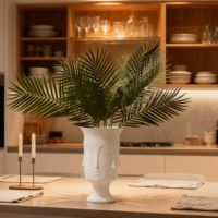 Feuilles de palmier artificielles de haute qualité, 3 pièces par ensemble, 75 cm, pour la décoration de la maison, du bureau, de l'hôtel, plantes en plastique